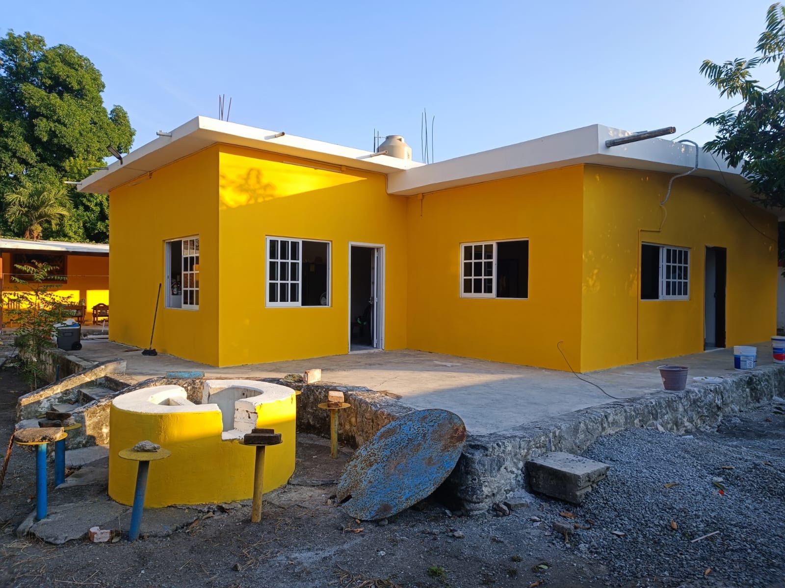 Superficie amplia impermeabilizada